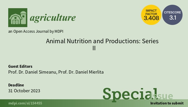 Animal nutrition and productions